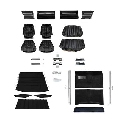 1966 Chevelle Coupe Front Bucket Seats Interior Kit - Black