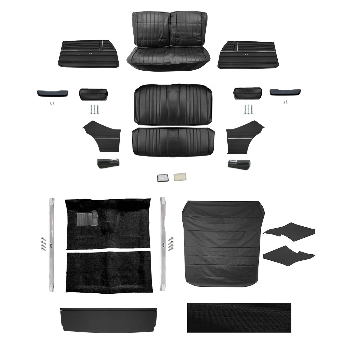 1968 Chevelle Coupe Interior Kit with Bench Seat