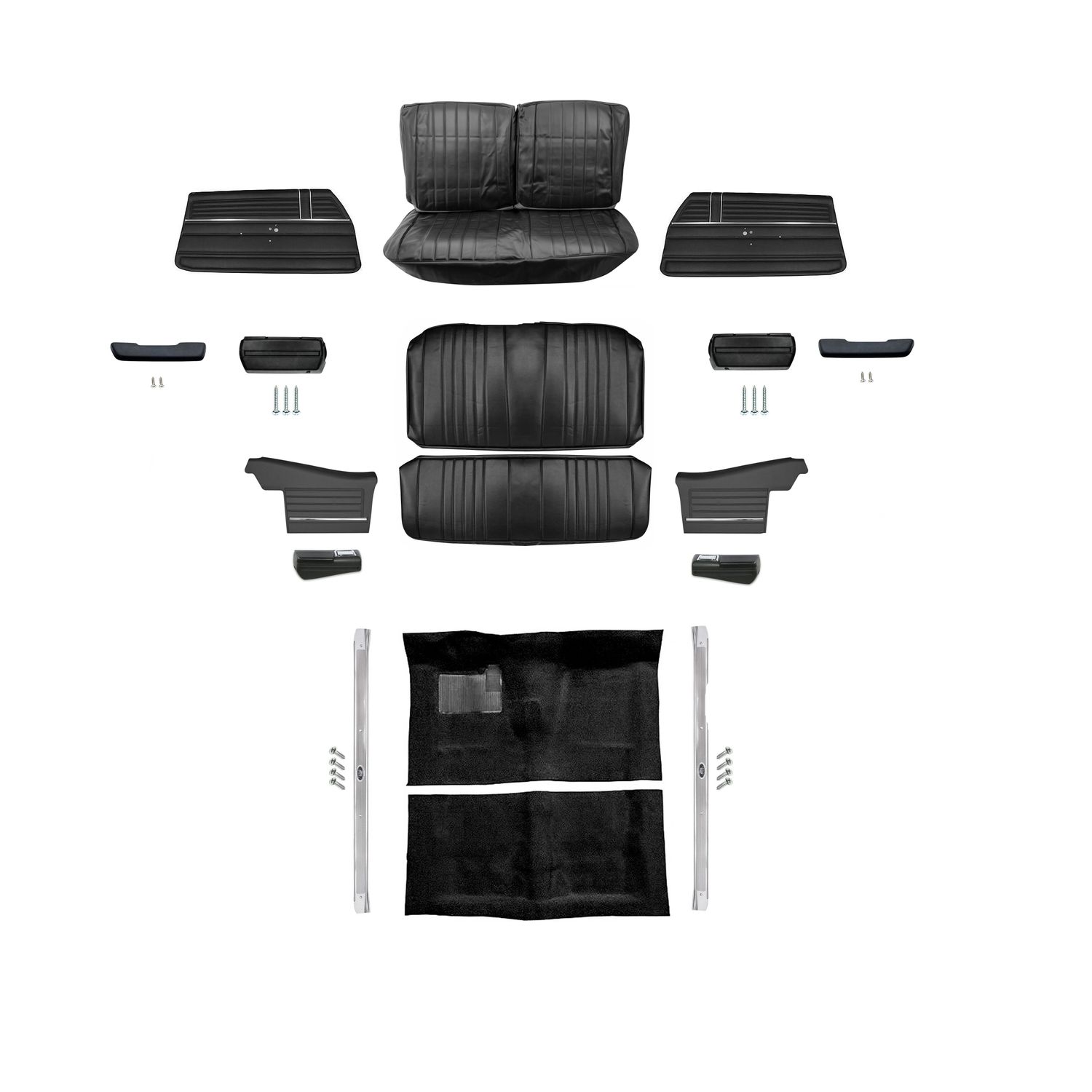1968 Chevelle Convertible Front Bench Seat Interior Kit
