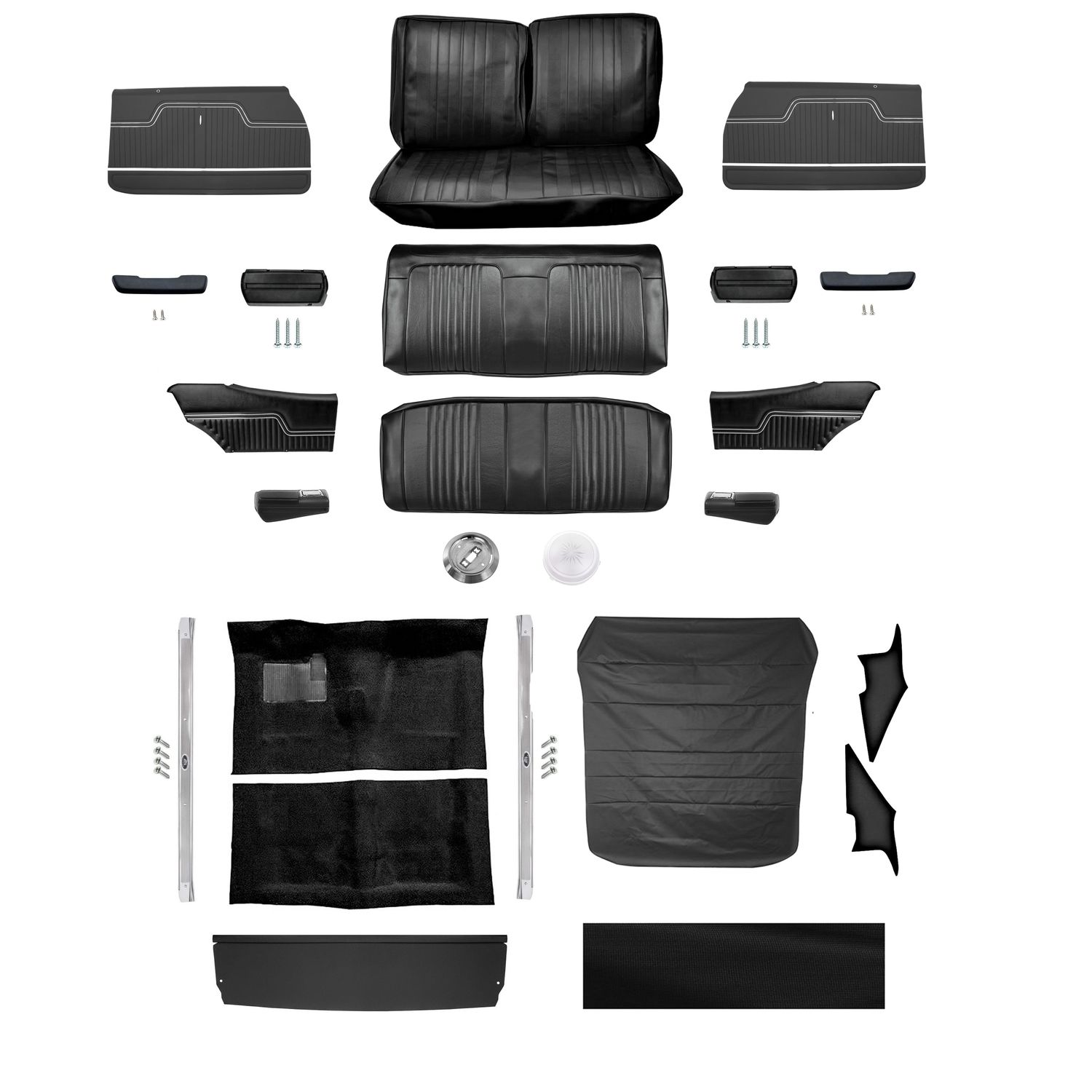 1971-72 Chevelle Coupe Bench Seat Interior Kit