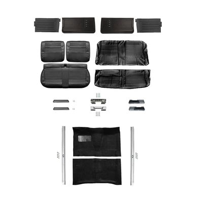 1967 Chevelle Convertible Bench Seat Interior Kit - Black