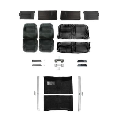 1967 Chevelle Convertible Front Bucket Seats Interior Kit - Black