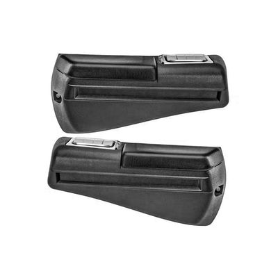 1968-69 Chevelle Rear Black Armrest Kit w/ Pads &amp; Ash Trays