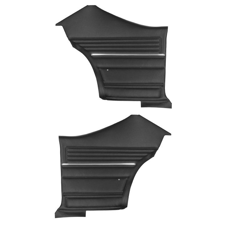 1968 Chevelle Rear Coupe Pre-Assembled Side  Panels- Black