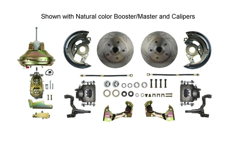 1967-69 Camaro Firebird, 67-74 Nova Front Disc Brake Conversion Kit w/ Booster/Master &amp; Std Rotors