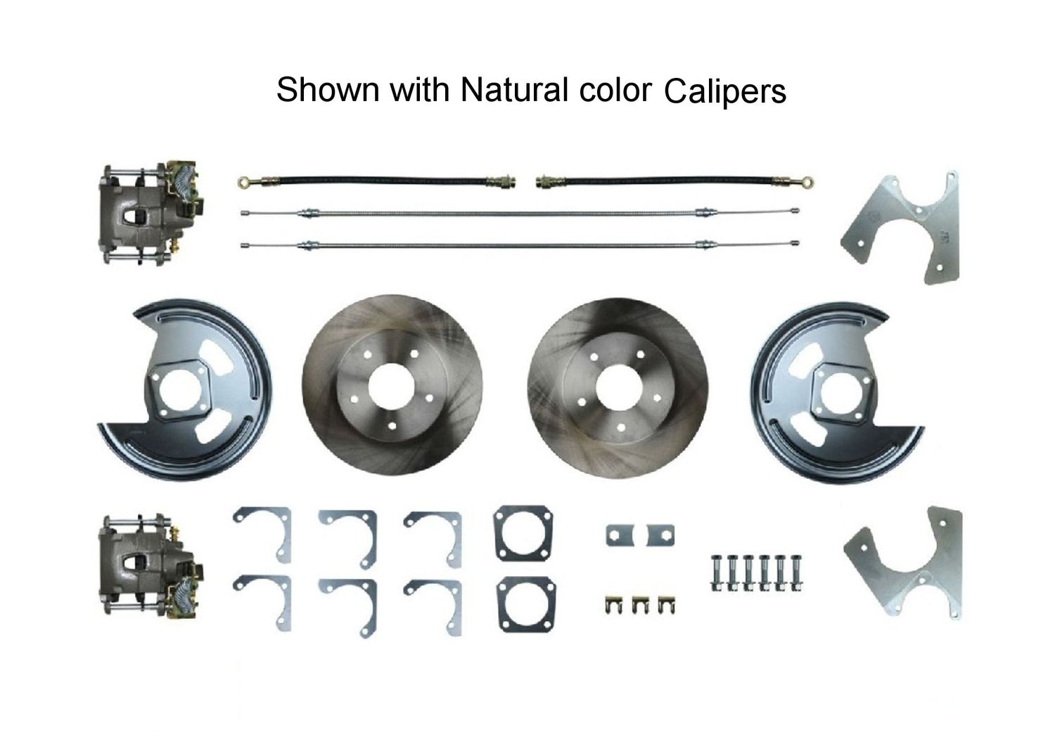 1967 Camaro Firebird, 64-72 Chevelle El Camino Rear Disc Brake Kit w/o Staggered Shocks