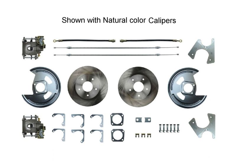 1967 Camaro Firebird, 64-72 Chevelle El Camino Rear Disc Brake Kit w/o Staggered Shocks