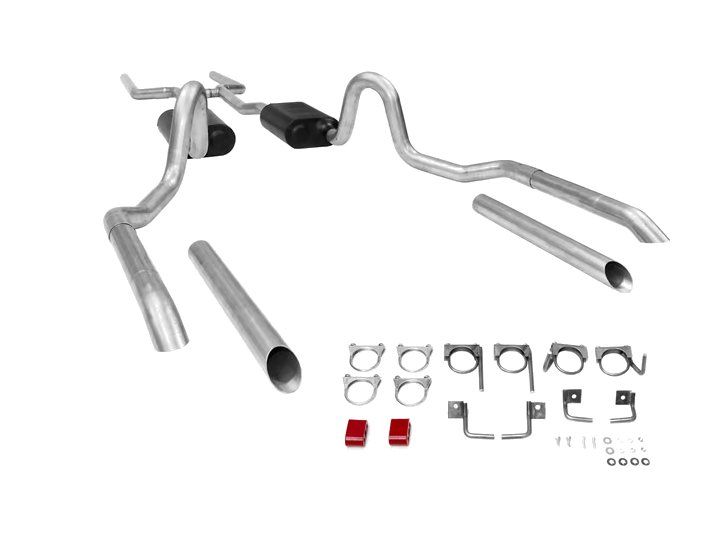 1964-72 Chevelle Flow Master American Thunder Cross Member Back Exhaust Kit