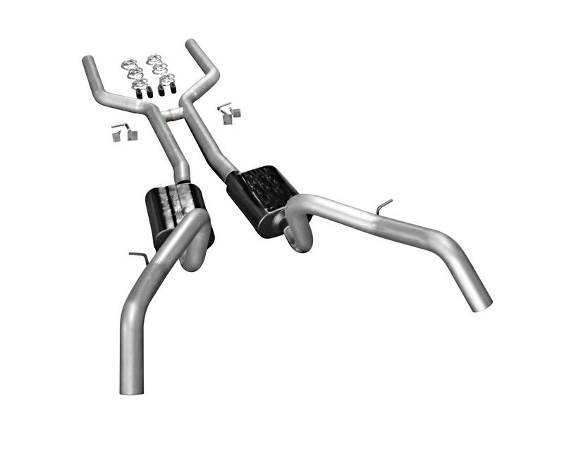 1967-69 Camaro Firebird Flow Master Cross-Member Back 3.0 inch Exhaust Kit - Aggressive Sound