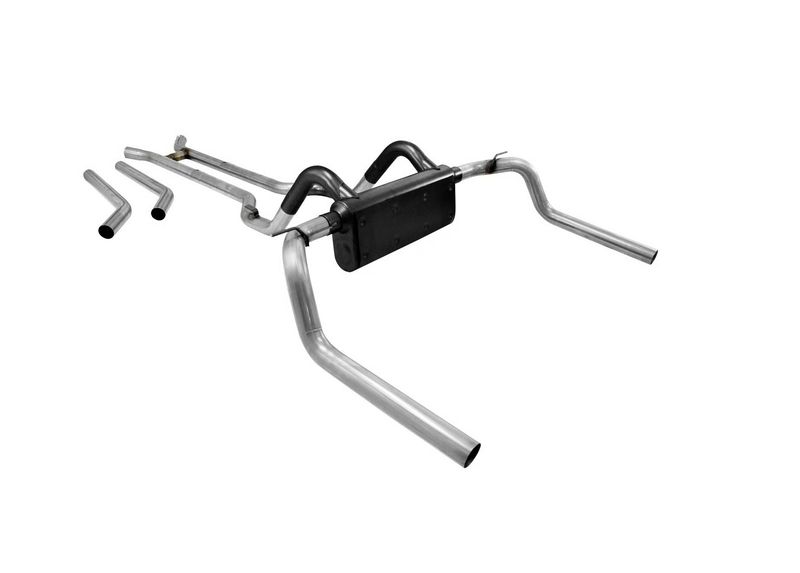 1967-74 Camaro Firebird, 68-74 Nova Flow Master Stainless Steel Cross-Member Back  2.5&quot; Exhaust Kit