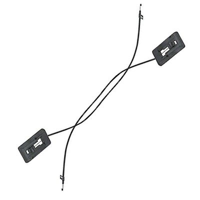 1969 Camaro Firebird Fresh Air Kick Panel Cables &amp; Housing - Pair