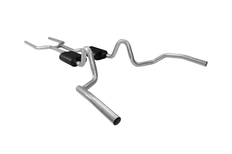 1968-72 Chevelle Flow Master Cross-Member Back 2.5&quot; Stainless Exhaust Kit