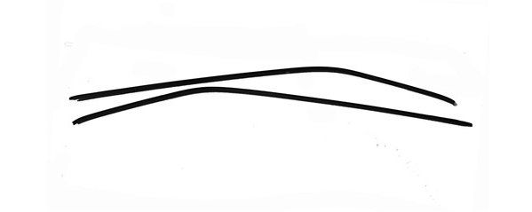1966-67 Chevelle Roof Drip Rail Panels - Pair