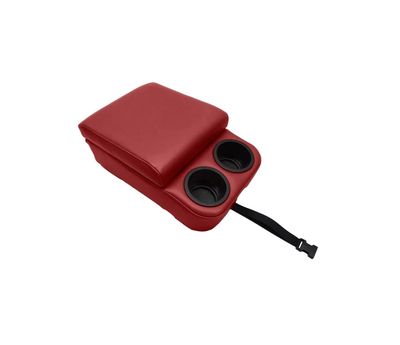 Red Bench Seat Deluxe Console w/ Cup Holders