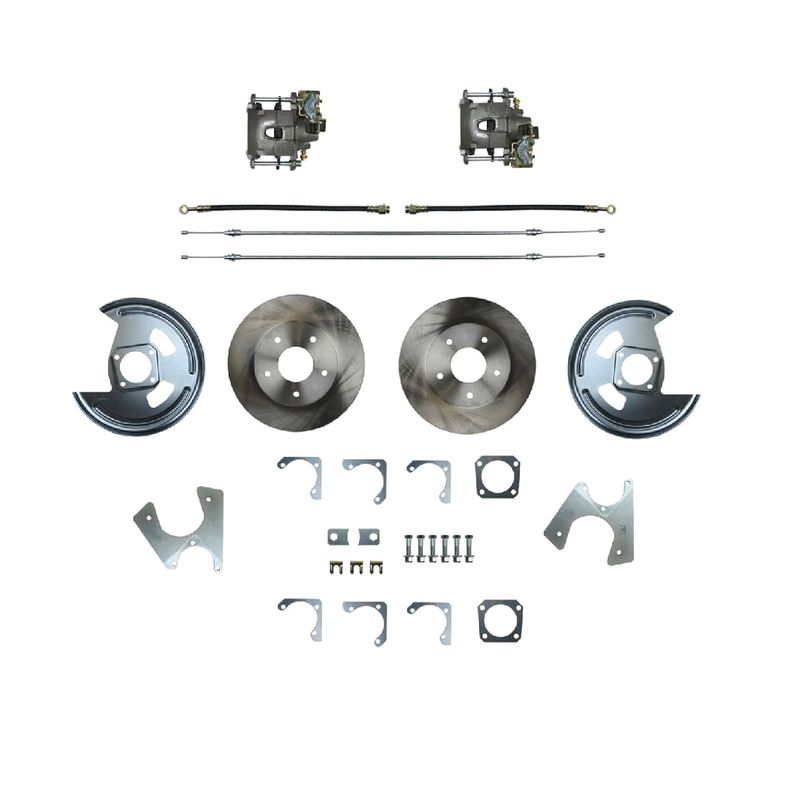 1967 Camaro Firebird, 64-72 Chevelle El Camino Rear Disc Brake Kit w/o Staggered Shocks