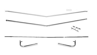 1969 Chevelle El Camino SS Grille Molding Kit; 5-Pieces