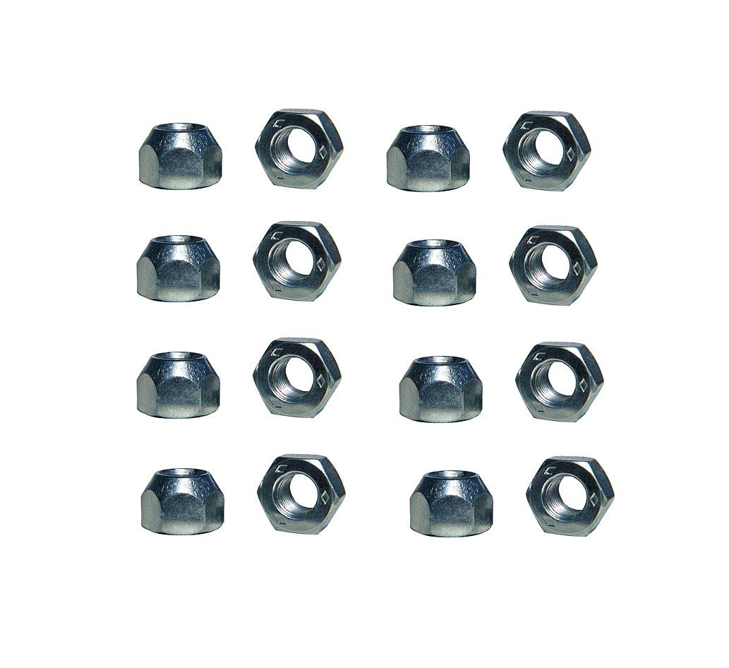 7/16-20 Original Style Lug Nuts w/ Diamond Marking 20-Piece Kit