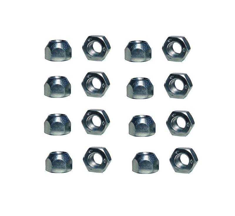 7/16-20 Original Style Lug Nuts w/ Diamond Marking 20-Piece Kit
