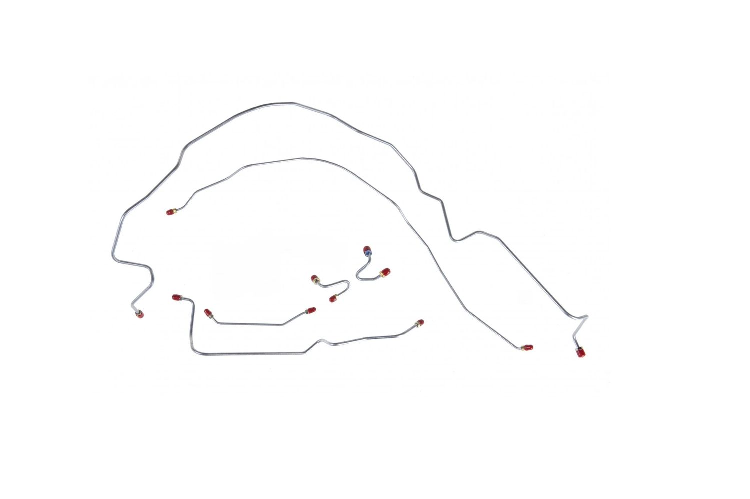 1964-67 Chevelle 4-Wheel Disc Stainless Steel Brake Line Set for Wilwood Brakes &amp; Adjustable Valve