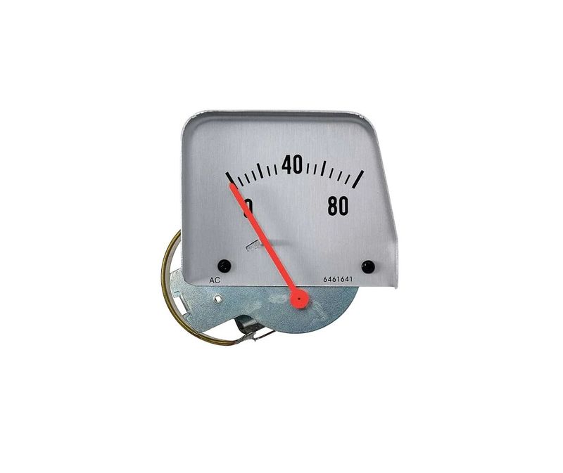 1968-69 Camaro Console Oil Pressure Gauge ; Silver Faced
