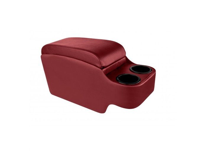 1967-69 Camaro; 1968-72 A-Body Custom Console w/ Cup Holders - Fits Over Existing Console - Red