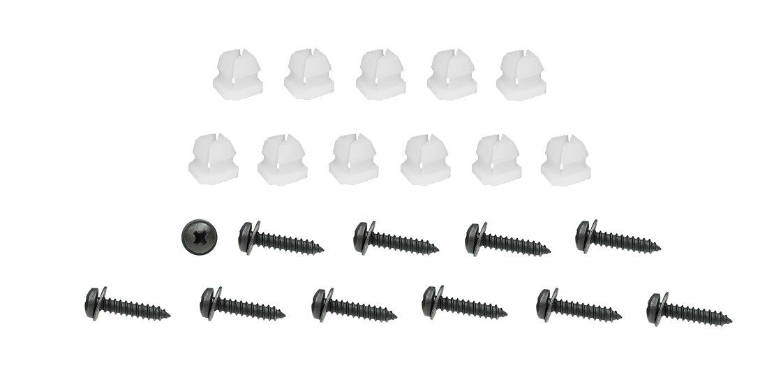 1974 Camaro Z28 or Standard Upper and Lower Grille Mounting Hardware; 22-Pieces