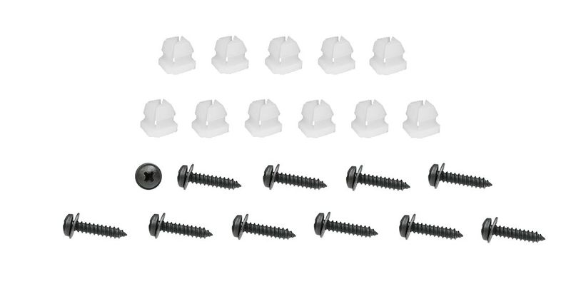 1974 Camaro Z28 or Standard Upper and Lower Grille Mounting Hardware; 22-Pieces
