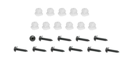 1974 Camaro Z28 or Standard Upper and Lower Grille Mounting Hardware; 22-Pieces