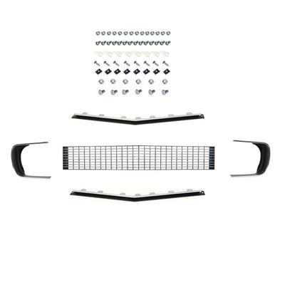 1967-68 Camaro RS Grille Kit with Chrome Accent Grille