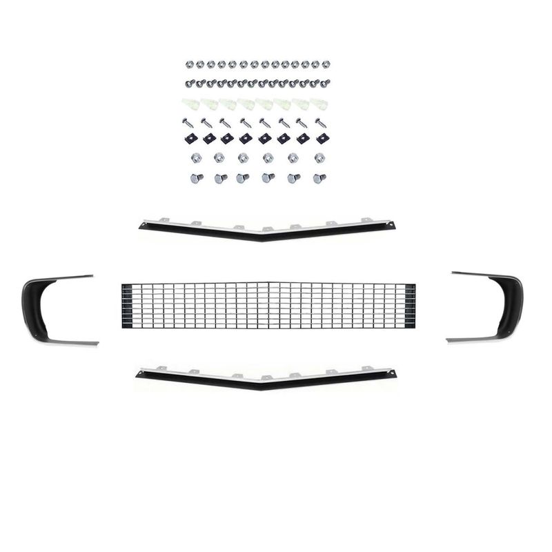 1967-68 Camaro RS Grille Kit with Chrome Accent Grille