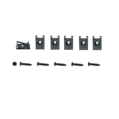 1974 and 1977 Camaro Z28; Black Stainless Headlight Bezel Screws; 8-Piece Kit