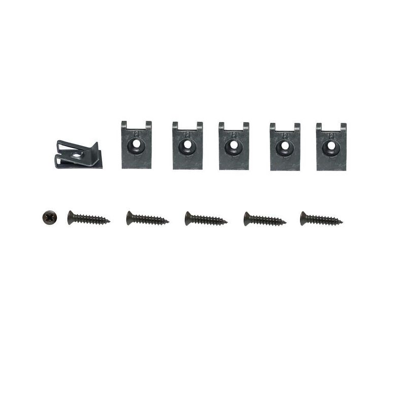1974 and 1977 Camaro Z28; Black Stainless Headlight Bezel Screws; 8-Piece Kit
