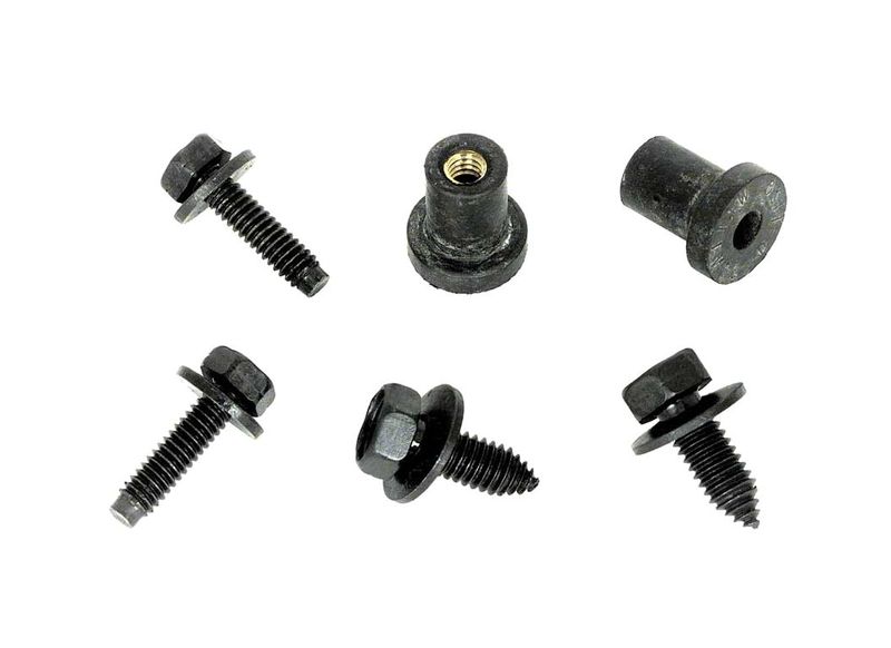 1969 Camaro; 1969 Firebird; 1968-72 Nova; Radiator Mounting Hardware, 6 Piece Kit