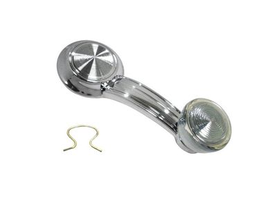 Clear Knob Window Crank Handle w/Clip; 1967-81 Camaro; 1967-81 Firebird; 1968-72 Chevelle