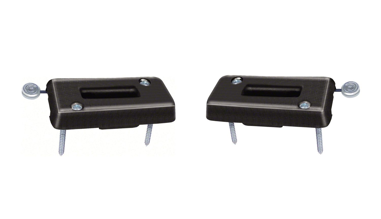1969 Camaro Firebird Headrest Escutheon Black - Pair