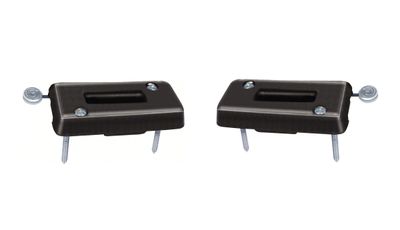 1969 Camaro Firebird Headrest Escutheon Black - Pair