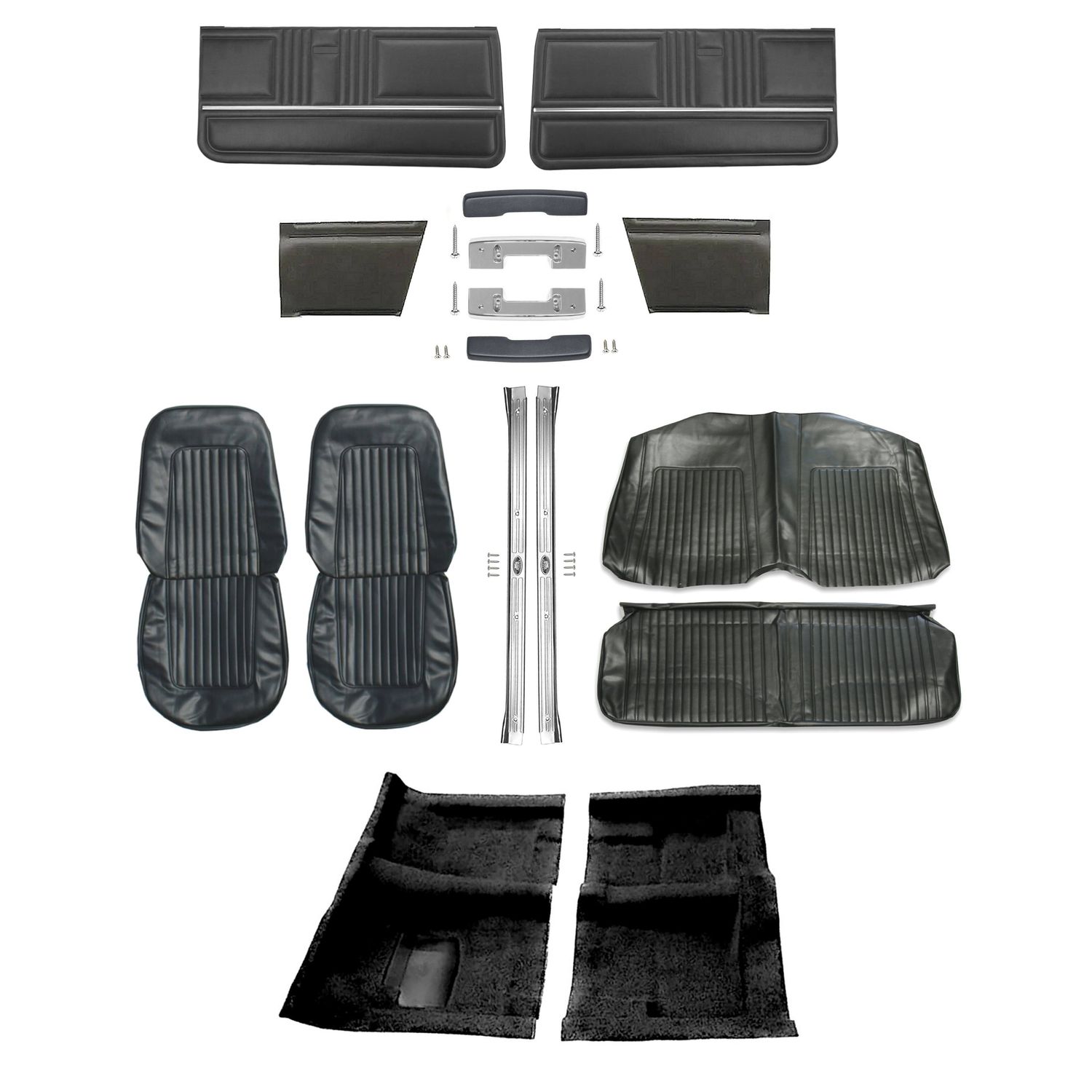 1967 Camaro Convertible Standard Interior Kit -Black