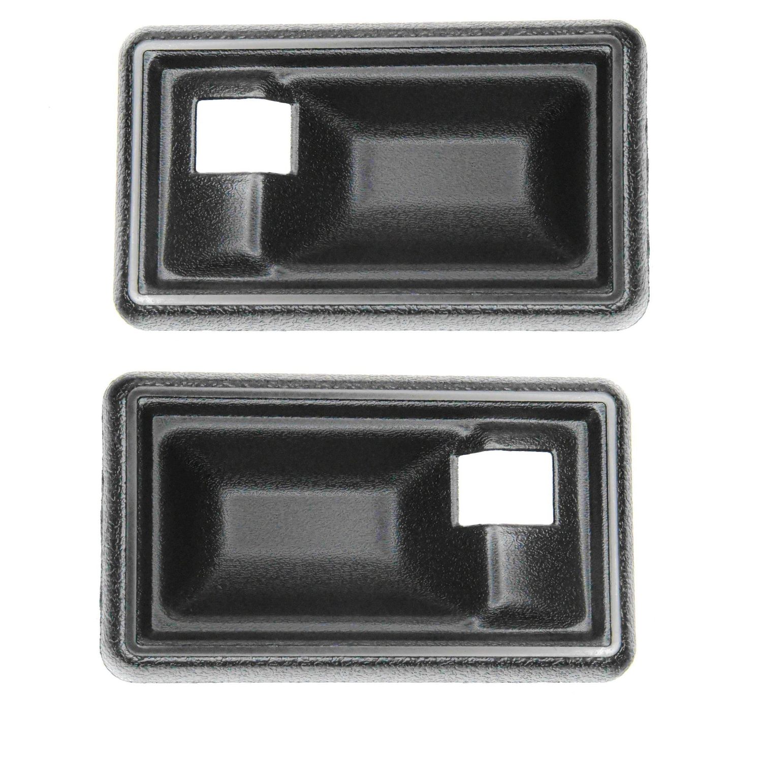 1970-74 Camaro; 1970-74 Firebird; Standard Interior Door Handle Plastic Cups;  Pair; Black