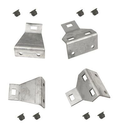 1969 Chevelle Lower Grille Brackets with Plastic Insert Nuts - 4-Piece