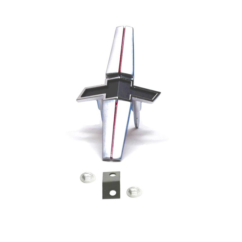 1968 Camaro Bow Tie Grille Emblem with Mounting Bracket and Hardware