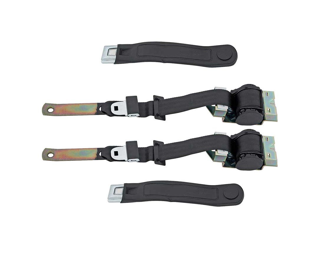 1974-81 Camaro; 1974-81 Firebird; 1974-79 Nova; Front Seatbelts Only - Black