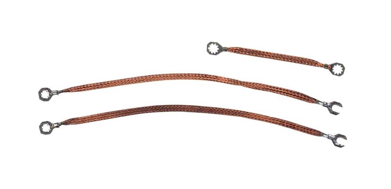 1967-68 Camaro; 1967-68 Firebird; Engine Ground Strap 3-Piece Kit