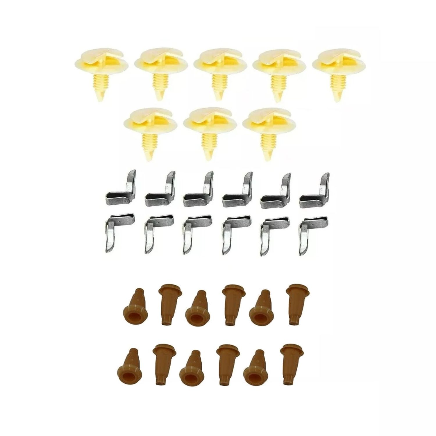 1978-81 Camaro; 1978-81 Firebird Door Panel Hardware Kit; 32 Pieces