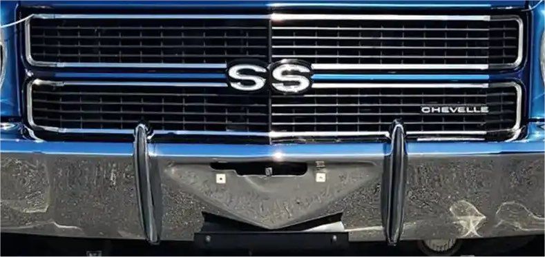 1970-72 Chevelle; Steel Front License Bracket