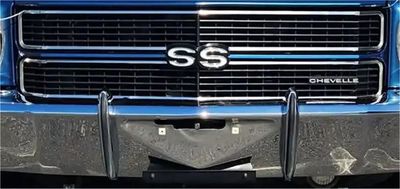 1970-72 Chevelle; Steel Front License Bracket