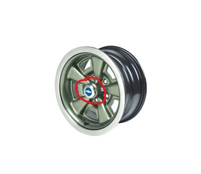 1970-72 Chevelle; 1970-76 Camaro Wheel Center Cap with Blue Bowtie Emblem;4-Piece Set