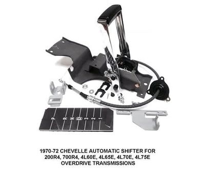 1971-72 Chevelle  Shiftworks 4-Speed  Auto Shifter Kit;  2004 700R4, 4L60, 4L60E, 4L65E &amp; 4L70E, 4L75E