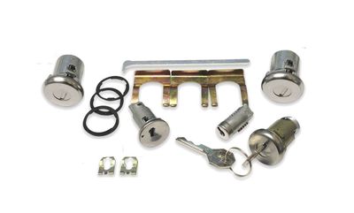 1967 Chevelle Door, Ignition, Trunk, Glove Box Lock &amp; (2) GM Octagon Keys
