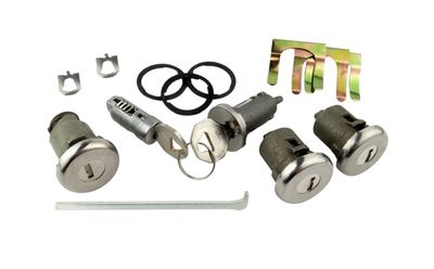 1966 Chevelle Door, Ignition, Trunk and Glove Box Lock Set with Clips