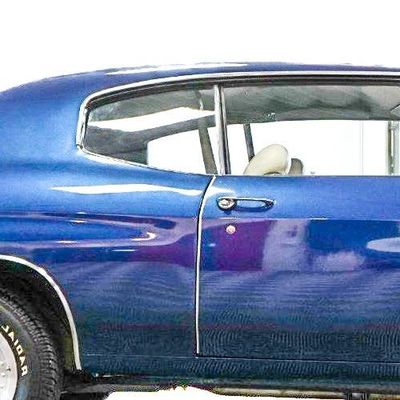 1970-72 Chevelle Coupe Quarter Glass RH -Clear